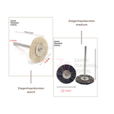 Ziegenhaarbürste polierbürste montiert