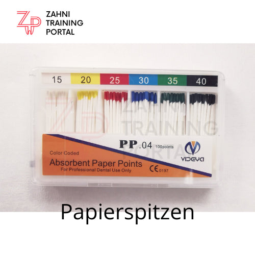 Papierspitzen Wurzelkanalbehandlung Instrumente